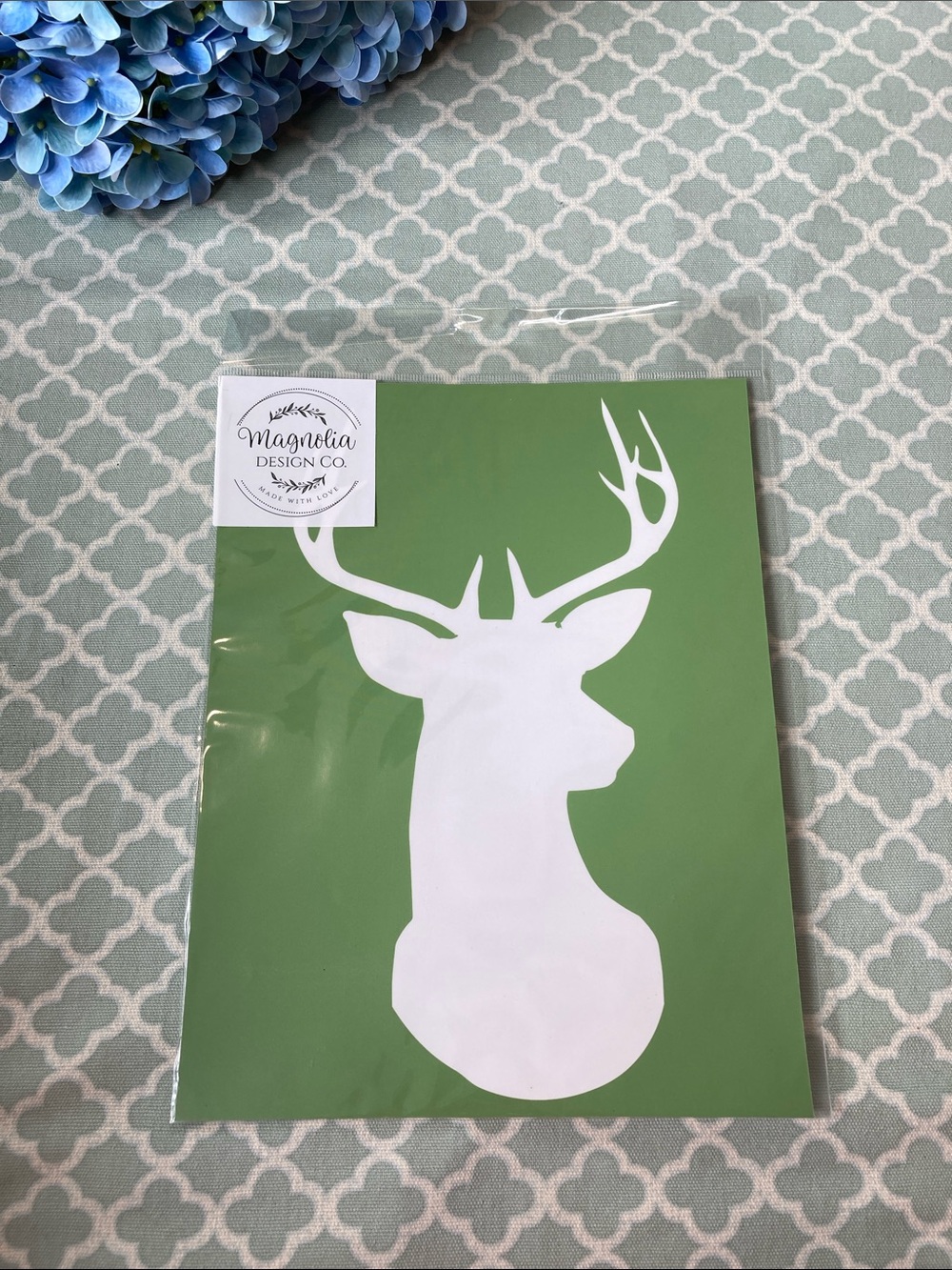 Magnolia Design Co Deer Head Silkscreen Stencil 8.5 X 11 NEW